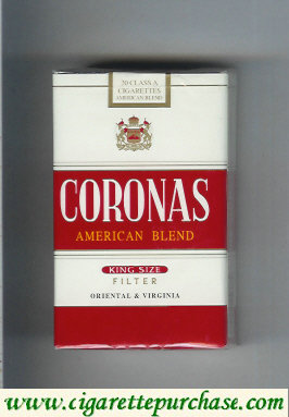 Coronas American Blend cigarettes filter king size